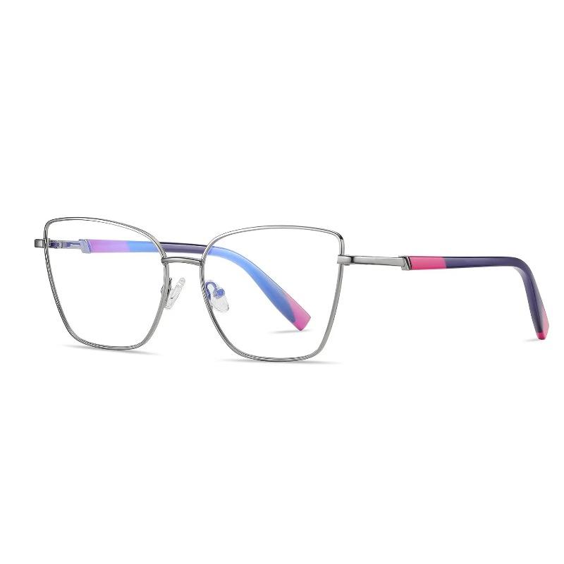 Metal Colorful Cat Eye Reading Glasses Women Blue Light Blocking Presbyopia Eyewear Fashion Computer Glasses