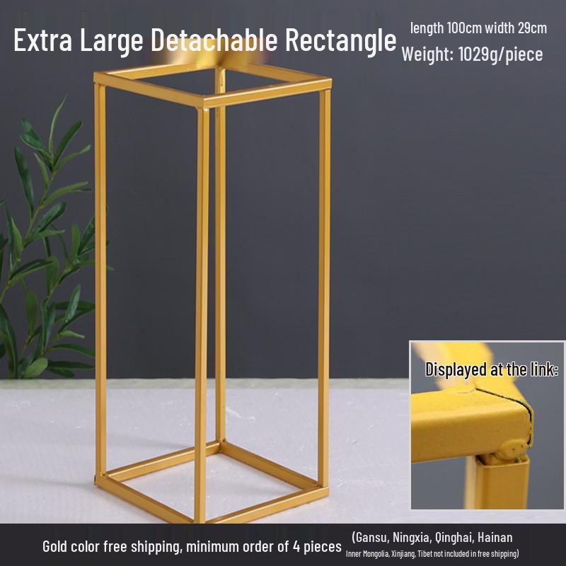 Iron Art Floral Stand for Wedding Aisle Decoration