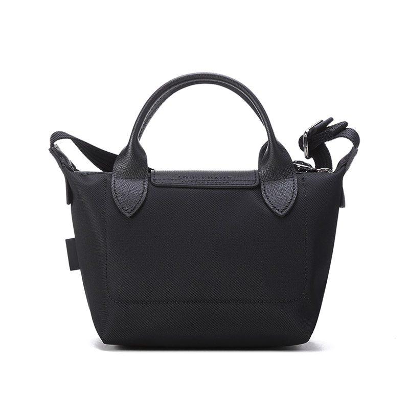 LONGCHAMP Le Pliage Energy Nylon With Canvas Shoulder Bag, Crossbody Bag, Handbag Mini Women's Black 1500HSR001