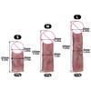 FRRK Small Metal Chastity Device with Attachable Large Dildo Flathead Flat Chastity Cage with Dildo Attachment for Sissy Men