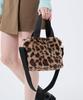 FUR EW TOTE3029Leopard Fluffy Fur