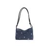 Blue Bow Underarm Bag Korean Women's Handbag Fashion Denim Shoulder Bag  Commuting