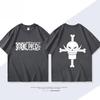 ONE PIECE Derivados de Animação Barba Branca Edward·Newgate Camiseta de Manga Curta Estampada Moda Masculina Feminina Top Solto de Algodão