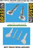 Eduard Brassin Series Fw190 Main Landing Gear and Cover Set Plastic Model Kit Parts EDU6481179 1/48 Focke-Wulf A-8/R2 (for Eduard) (Aircraft)
