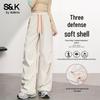 Baleno S&K Women's Tech-Style Water-Resistant Fleece-Lined Cargo Joggers