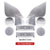 For Tesla Model Y 20-24 Car Audio Speaker Cover Interior Trim Sticker Door Loudspeaker Cover Under Seat Outlet Vent Trim