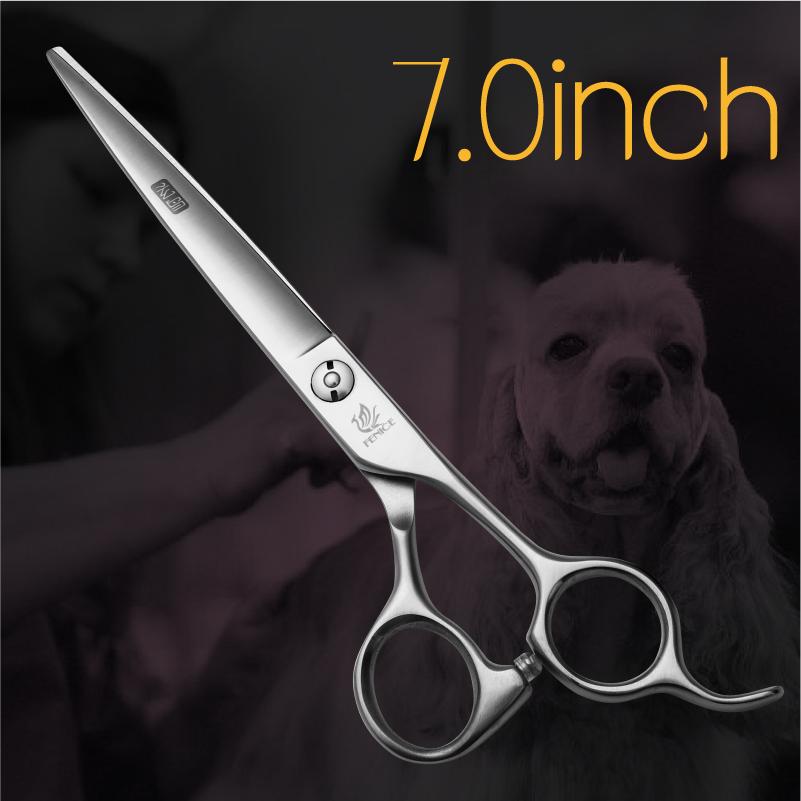 Fenice 7.0 7.5 8.0 inch professional dog cutting grooming pet scissors for dog straight grooming shears tijeras tesoura