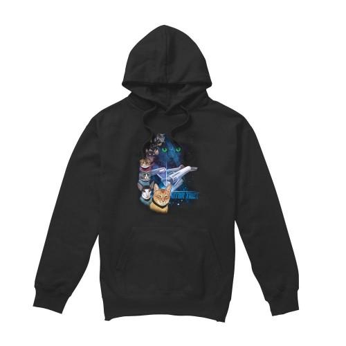 Star Trek Mens Feline Galaxy Hoodie