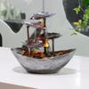 Lotus Leaf Ingot Minimalist Fountain With Abs Material For Home Decor And Gift