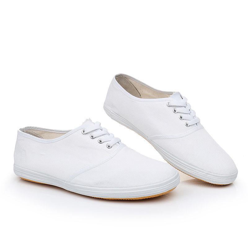 2025 Unisex Casual Elastic Canvas Slip-On Work Shoes - White