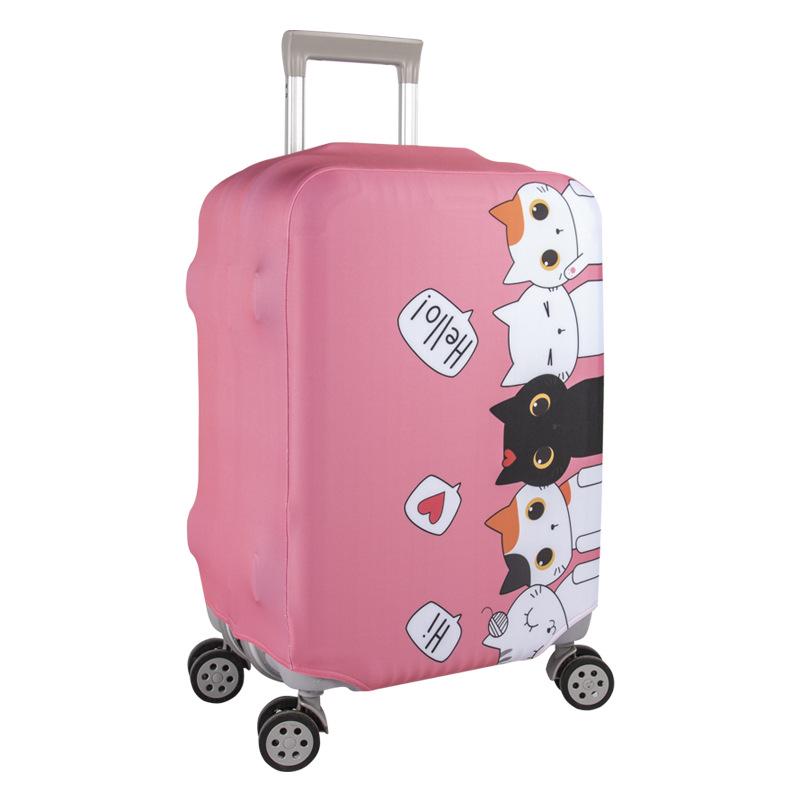 Benutzerdefinbarer Elastischer Verdickter Reisekoffer Schutzbezug mit Bilddruck