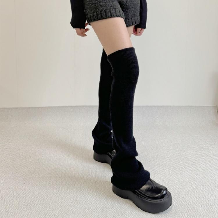 Womens Lolitas Knit Long Socks Leg Warmers Harajuku Japanese Lovely Boot Socks Warm Winter Ankle Heap Socks Gifts