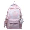 Schoolbag high value Japanese cute double backpack female small fresh Mori school bag lightweight simple large capacity backpack
