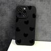 Black Love Heart Pupil Eye Case for iPhone 11/12/13/14/15/XSMAX
