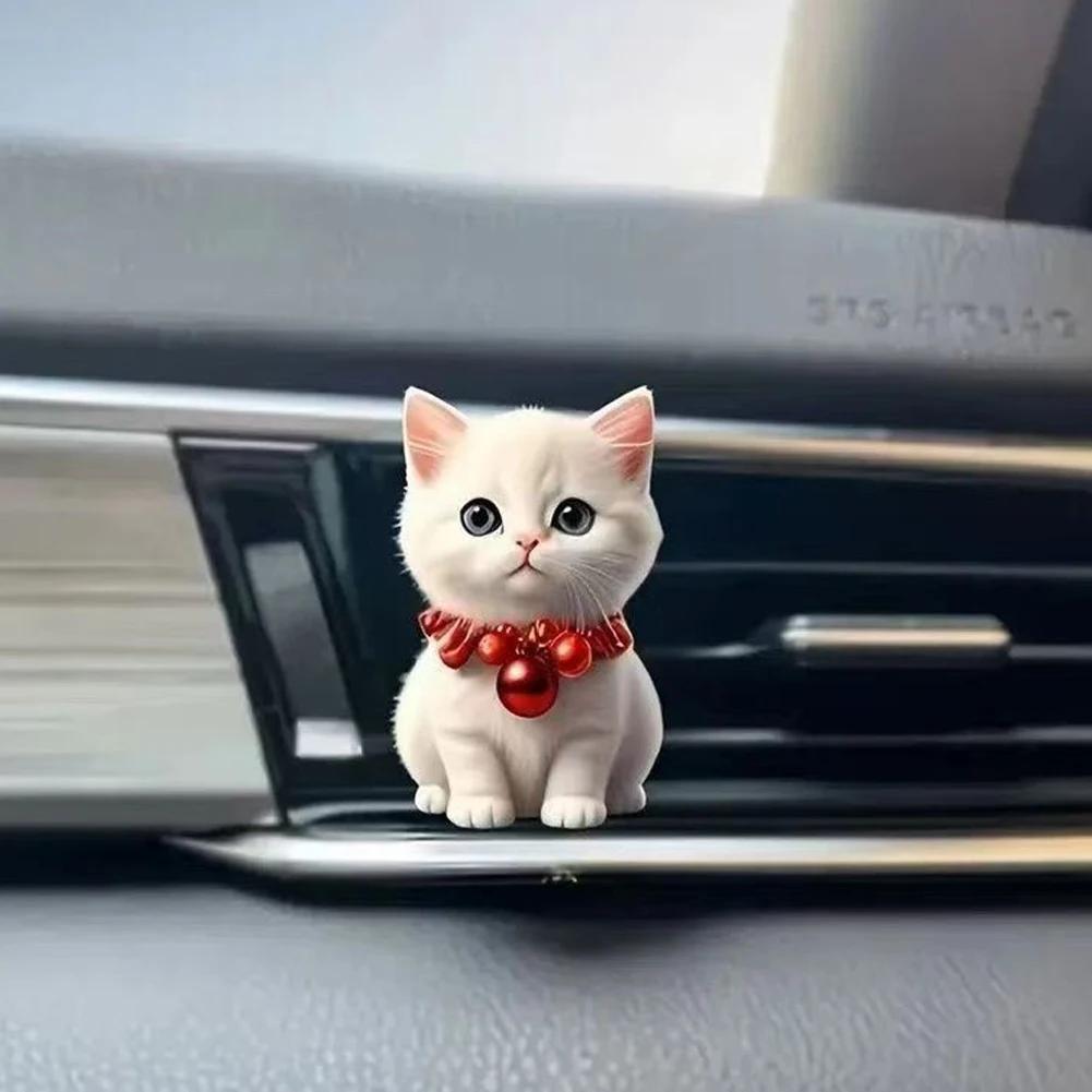 Lovely Cartoon Cat Dog Car Perfume Auto Air Freshener Diffuser Outlet Vent Perfume Clips Air Aroma Diffuser Lasting Aromatherapy
