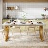 Tribesigns Modern Dining Table for 6 People, Living Room Table, 160 X 80 X 75 Cm, Rectangular Kitchen Table, Dining Table