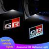 LED Car Door Welcome Laser Projector GR SPORT Logo Ghost Shadow Lights for Toyota GR YARIS Sports CROWN COROLLA REIZ Accessories