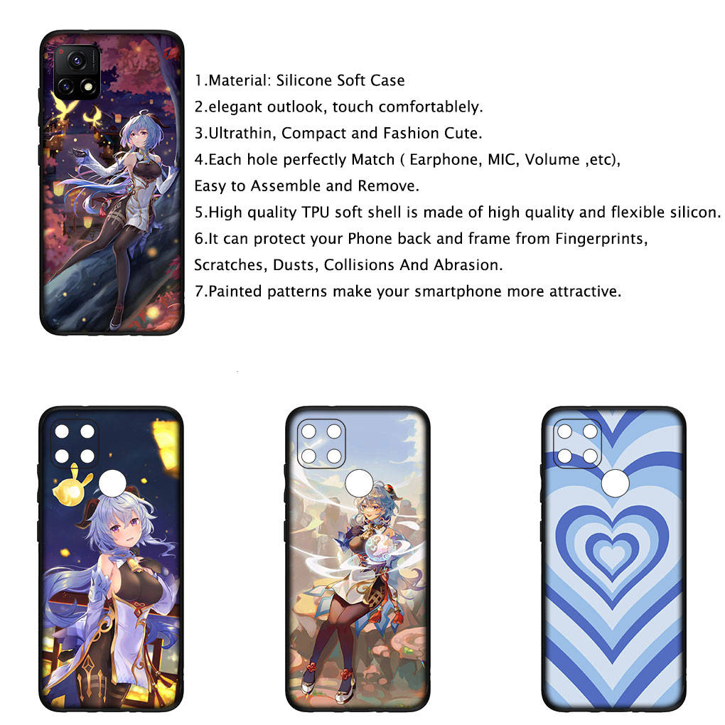 For Samsung Galaxy S24 S23 iPhone 16 15 14 Xiaomi Redmi Note 13 12 11 10 Plus 9 Pro Max X XR Phone Case Genshin Impact Gan Yu GanYu OPPO Huawei Cover