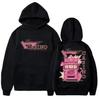 Felpa con cappuccio unisex, morbida, a maniche lunghe, oversize, con stampa Flamingo Flim Flam