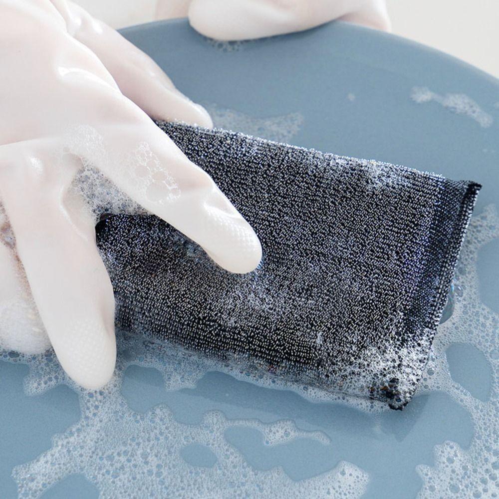 Sponge Washing Pads Stainless Steel Wire Dishwashing Sponge New Dishes Scrub Sponges