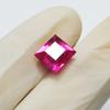 Beautiful Natural 4.85 Ct Pink Ruby Square Cut CERTIFIED Loose Gemstone P-4678-Ra