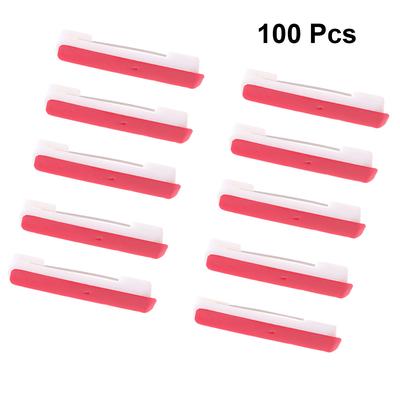 100pcs Adhesive Safety Bar Pins 38Mm For Name Tags Badge Backs Brooch Pin Stick Plastic Safety Brooch Pin Craft Jewelry Making