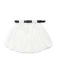 PLUNASTUDIO Balloon Mini Skirt Belt Set White