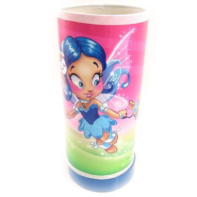 [K7846] - Cylinder Lamp 'Fairy Dreams' Pink Blue