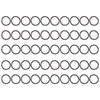 50Pcs Metal Rings 15x3mm Iron Material Sturdy   Multifunctional Exquisite O Rings Metal