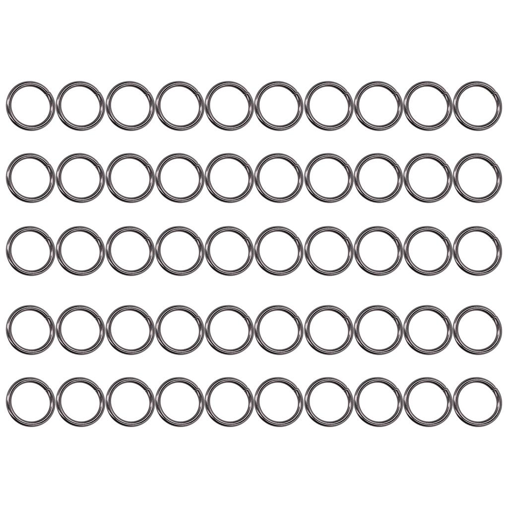 50Pcs Metal Rings 15x3mm Iron Material Sturdy   Multifunctional Exquisite O Rings Metal