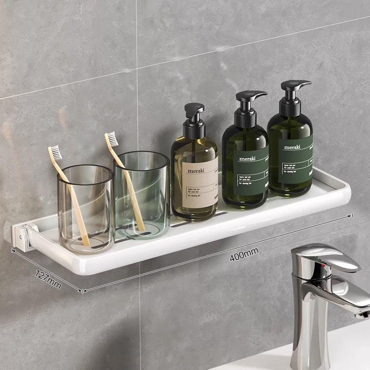 Bathroom Bathroom Bedside Toilet Perforated Free Folding Wall Shelf