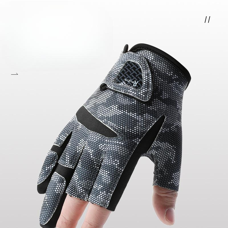 New Fishing Gloves for Men and Women Lascielli Non Slip Breathable Three Finger Cool Sun Protection Non Slip Fishing Gloves