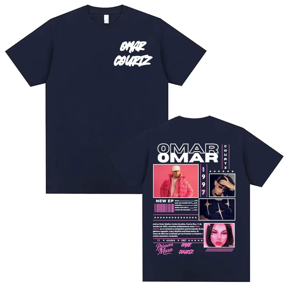 Rapper Omar Courtz Primera Musa Album Tour T-shirt Men Women Harajuku Hip Hop Pop Music Oversized Male Cotton T Shirt Streetwear