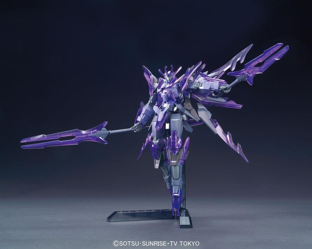 HGBF Gundam Build Fighters Try Flame Transient Gundam Glacier Scale Plastic Model 1/144 Color-coded