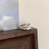 Korean Wave Design Double Layer Adjustable Women's Ring