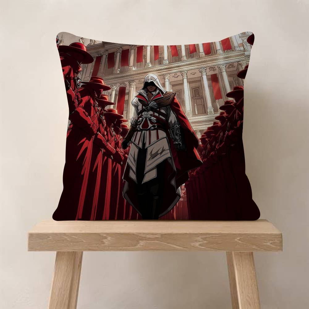 Game AssassinES S CCreed Cushion Cover x Polyester Sofa Cushions Decorative Throw Pillows Home Decoration Pillowcover