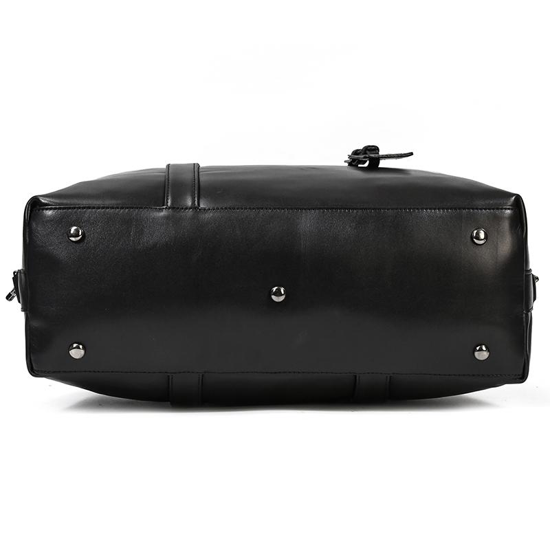 MAHEU Latest Design Black Travelling Bag Men Women Cowhide Leather Duffle Bag Luugage Flight Bag Business Travel Bag Male Female