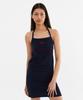 Minasu Slim Fit Halter Neck Terry Onepiece_Navy