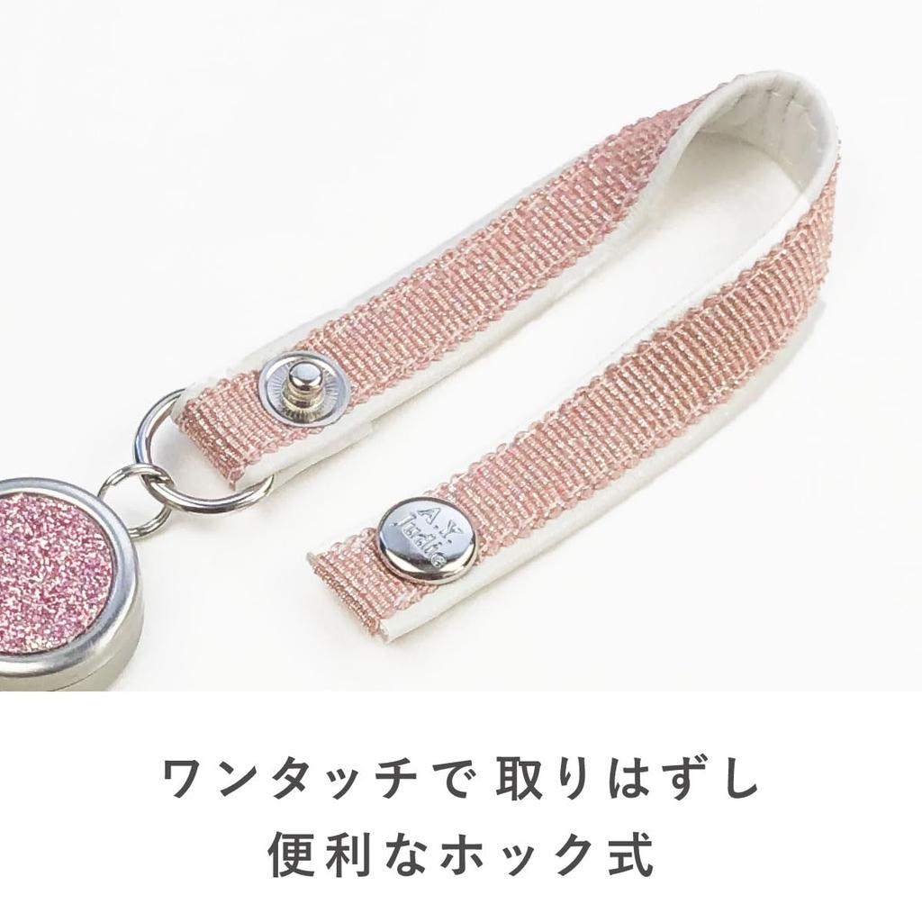 Reel Strap with Sparkling C203233 A.Y.Judie Hook, Pink, s53-124,