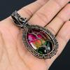 Tree Of Life Tri Color Labradorite Gemstone Handmade Pure Copper Wire Wrap Jewelry Pendant