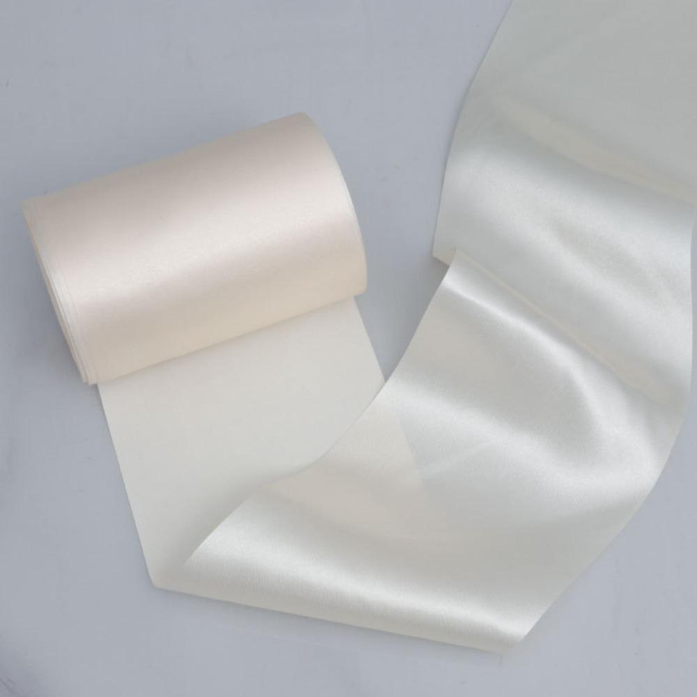 15cm Width Satin Ribbon Satin Material 20 Meters Roll DIY Crafts Ribbon Multicolored Simple Decorative Ribbon L бежевый