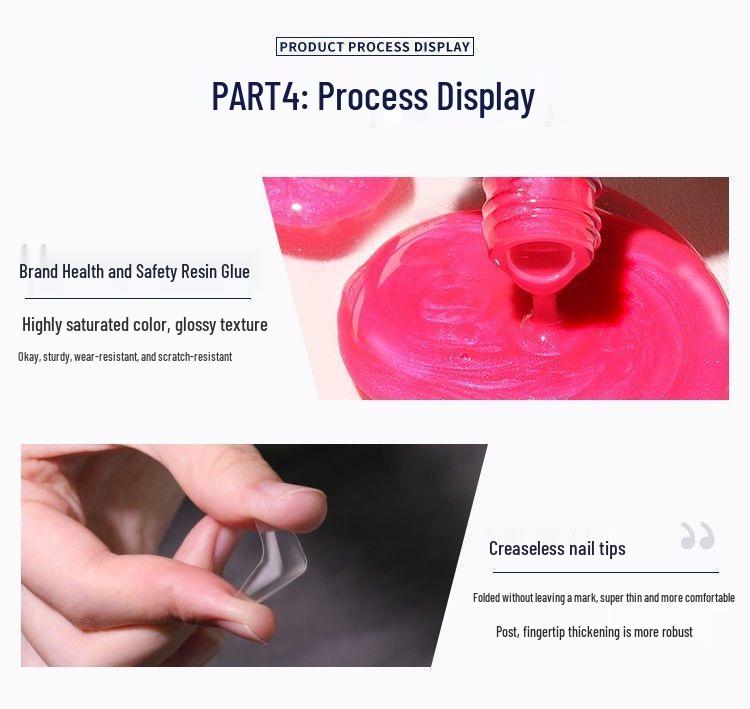 Blush Manicure: Short Length Handmade Wearable Nails with Rabbit Brother Design - Moonset Galaxy