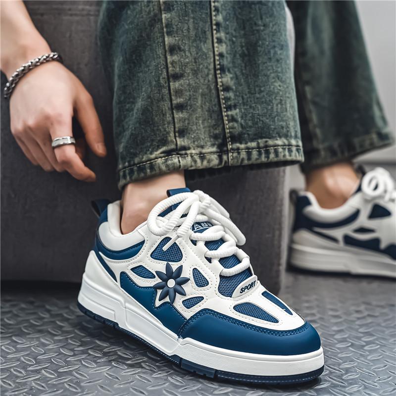 2024 summer and autumn new men's shoes Korean version of trend bread shoes men's casual shoes student board shoes