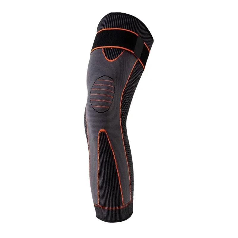 1/2Pcs Full Leg Compression Sleeve With Compression Strap For Women Men Long Leg Sleeve For Running Basketball Football Cycling