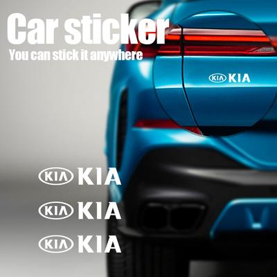 4 Pack Car Badge Body Decoration Stickers Car Styling Decals Exterior Decoration for Sportage Ceed Picanto Rio ProCeed Niro