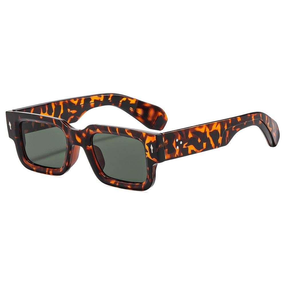 

Small Square Sunglasses Women Men Travel Luxury Male Shades Female UV400 Brand Gafas Oculos Retro Designer as picture леопардовый