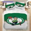 Celtics Spirit Green White Glory Three-piece set(1 * duvet cover + 2 * pillowcase, without core)Duvet cover and pillowcase Soft and comfortable