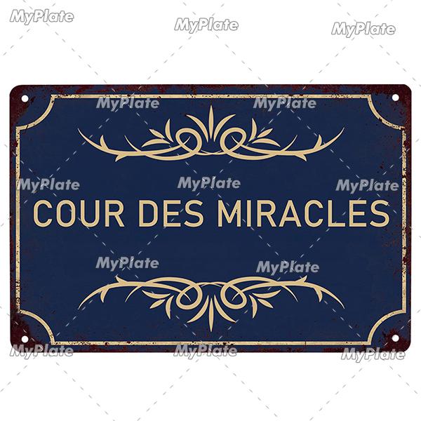France Poster Vintage Plaque Tin Sign Metal Sign Wall Decor For Bar Plate Crafts Art Poster Custom