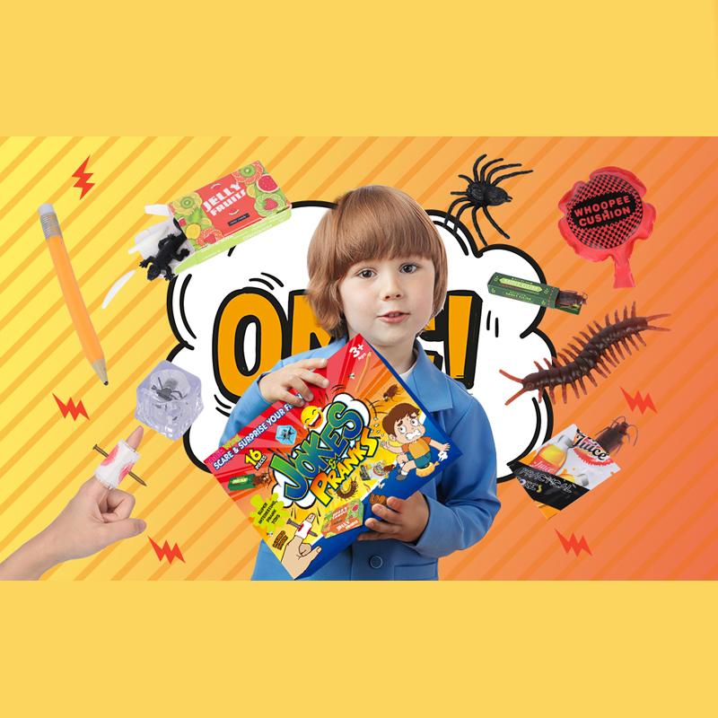 Witz- und Streich-Set, Lustige Scherzartikel, Neuheiten-Spielzeug für Kinder und Erwachsene, Party-Streichzubehör, Überraschungsgeschenke.