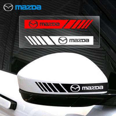 2 ADET Araba 3D Çıkartmaları Dikiz Aynası Yan Şerit 2 3 4 5 6 7 8 323 626 CX5 CX7 CX9 RX8 MX3 MX5 Atenza Goo